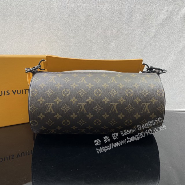 Lv路易威登2023專櫃新款Soft Polochon手袋 LV老花手提肩背圓筒包 M46691 ydh5177